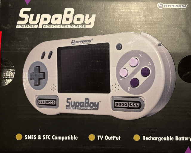 Hyperkin Supaboy S box art for Super Nintendo